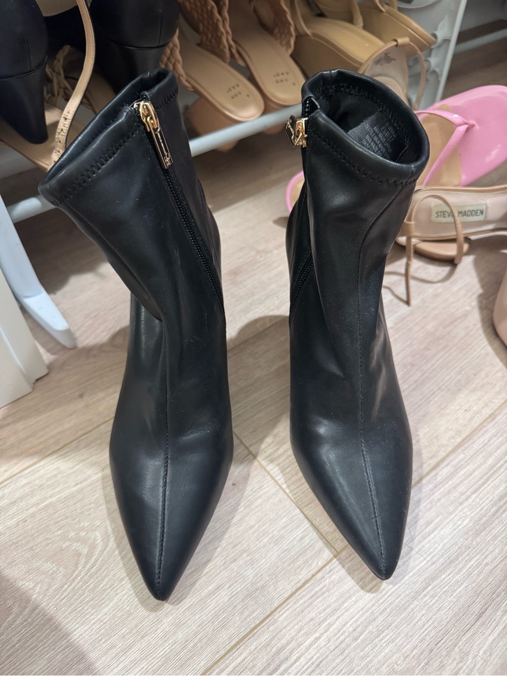 Jessica Simpson Black Pointed Toe Ankle Boots - Women